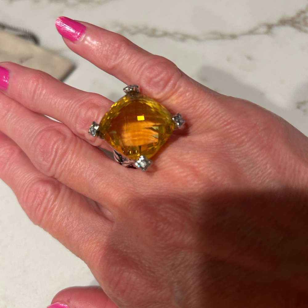 David Yurman Citrine ring size 6